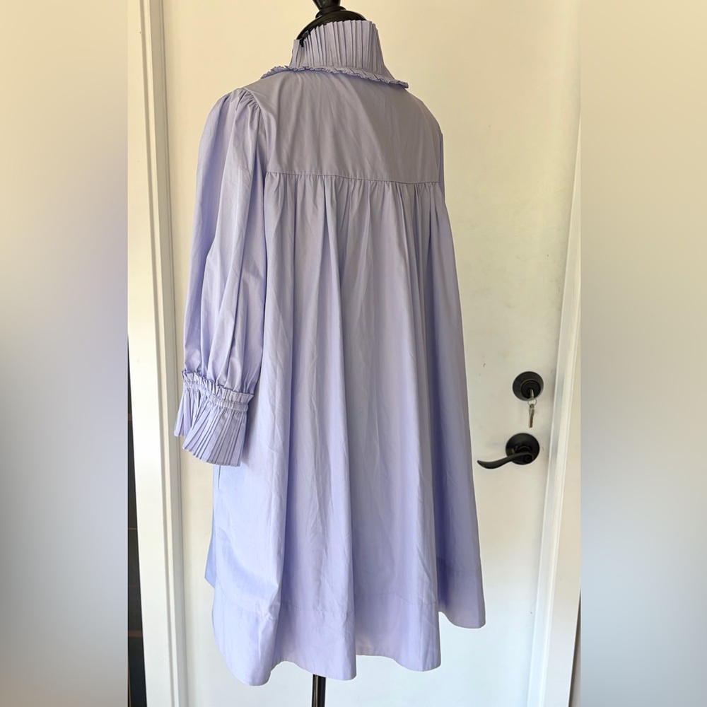 Sovere Studio NWOT Rapture Shift Pleated V-Neck Mini, Lavender, szS - Picture 7 of 15